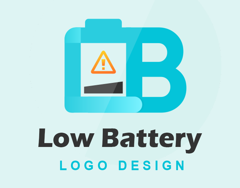 low battery logo design from iniyavandesign